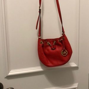 Red/orange Michael Kors purse